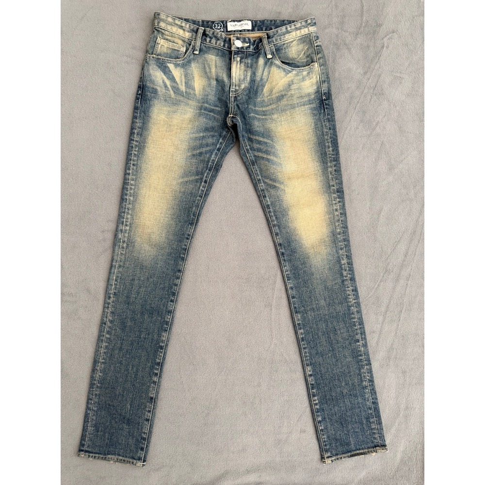 Vanquish Tokyo Japan Mens Slim Jeans Size 32 Blue Wash Made in Japan VJP2084